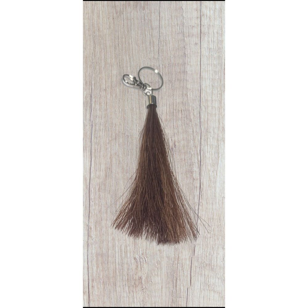 Unique Red Mare Horsehair Tassel Keychain - Contains Red Mare Opinions NWT